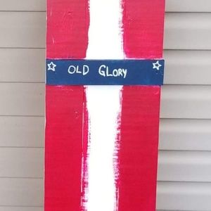 Rustic porch Flag decoration